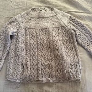 Aran Mor 100% wool cableknit sweater